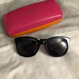 Kate Spade black and gold sunglasses